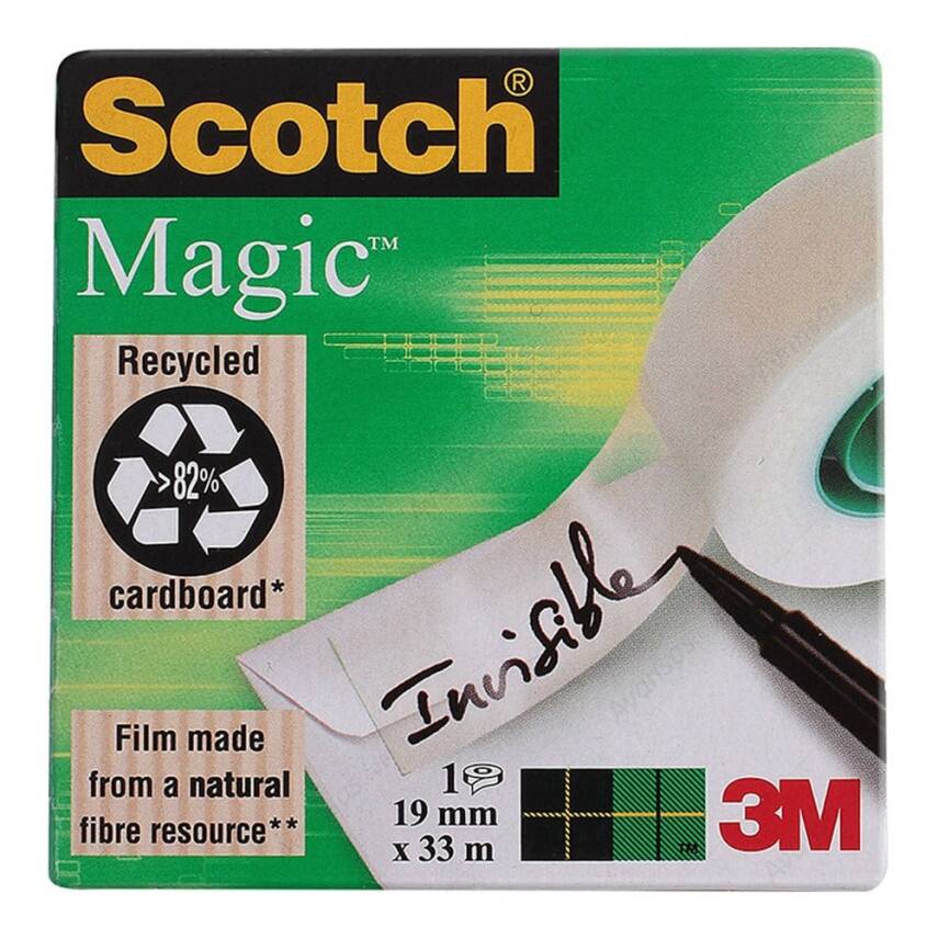 3M Scotch Magic Tape Green 19mm x 33m - 1