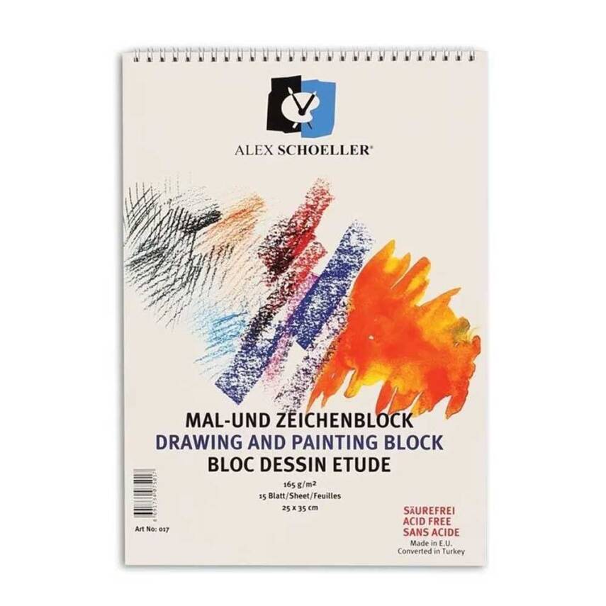 Alex Drawing Notebook 25*35 Spr. 165 Gr. 15 Sheets - 1