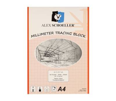 Alex Schoeller Alx-519 Tracing Paper A4 Red 30 Pieces