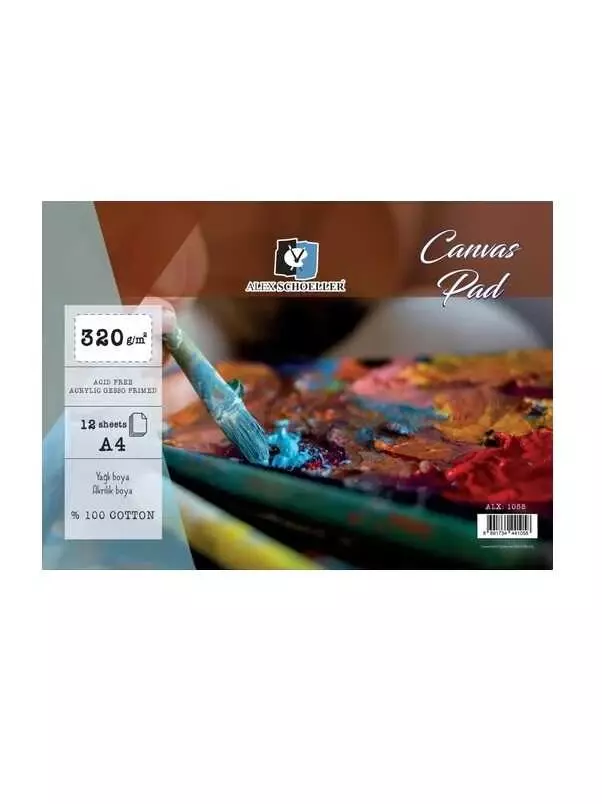 Alex Schoeller Canvas Pad A4 320 gr 12 Sayfa - 1