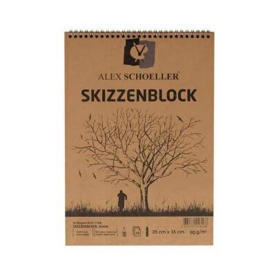 Alex Schoeller Kraft Drawing Book 25X35 cm 30 Sheets