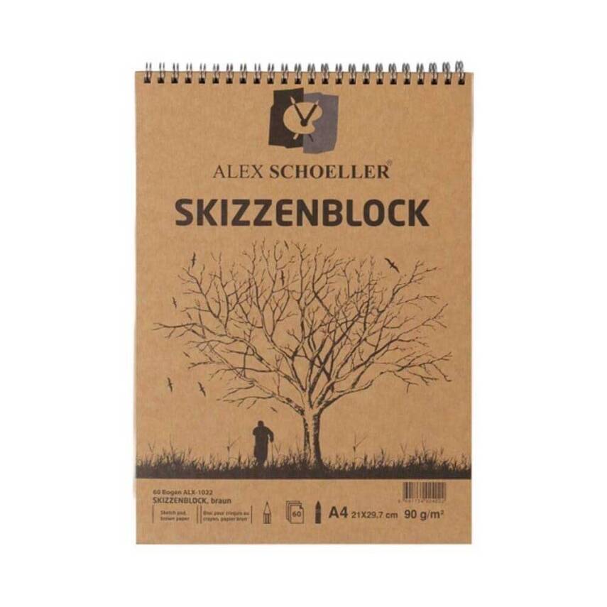 Alex Schoeller Kraft Drawing Book 35X50 cm 15 Sheets - 1