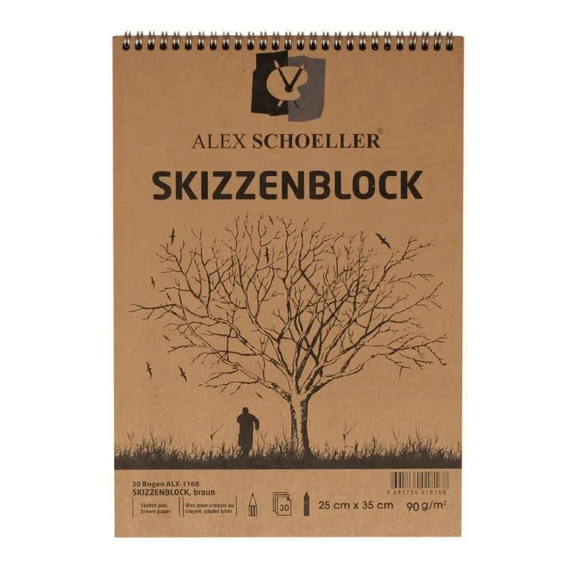Alex Schoeller Kraft Resim Defteri 25X35 cm 30 Yaprak - 1