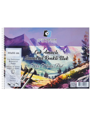 Alex Schoeller Multi-Purpose Colorful Spiral Picture Block 35x50