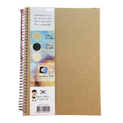 Alex Schoeller Multi-Purpose Sketchbook 120 gr 17x24 25 Sheets