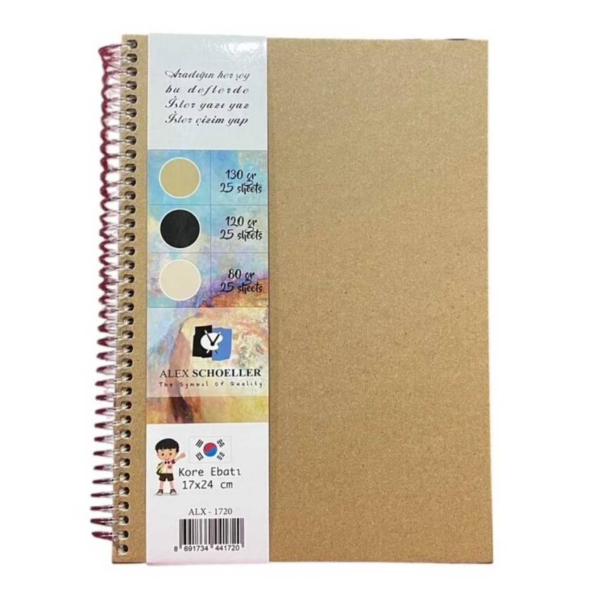 Alex Schoeller Multi-Purpose Sketchbook 120 gr 17x24 25 Sheets - 1