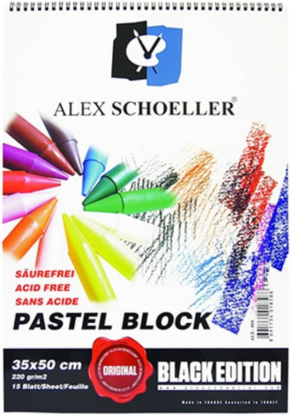Alex Schoeller Resim Blok 35x50 220 Gr Pastel 15'li - 1
