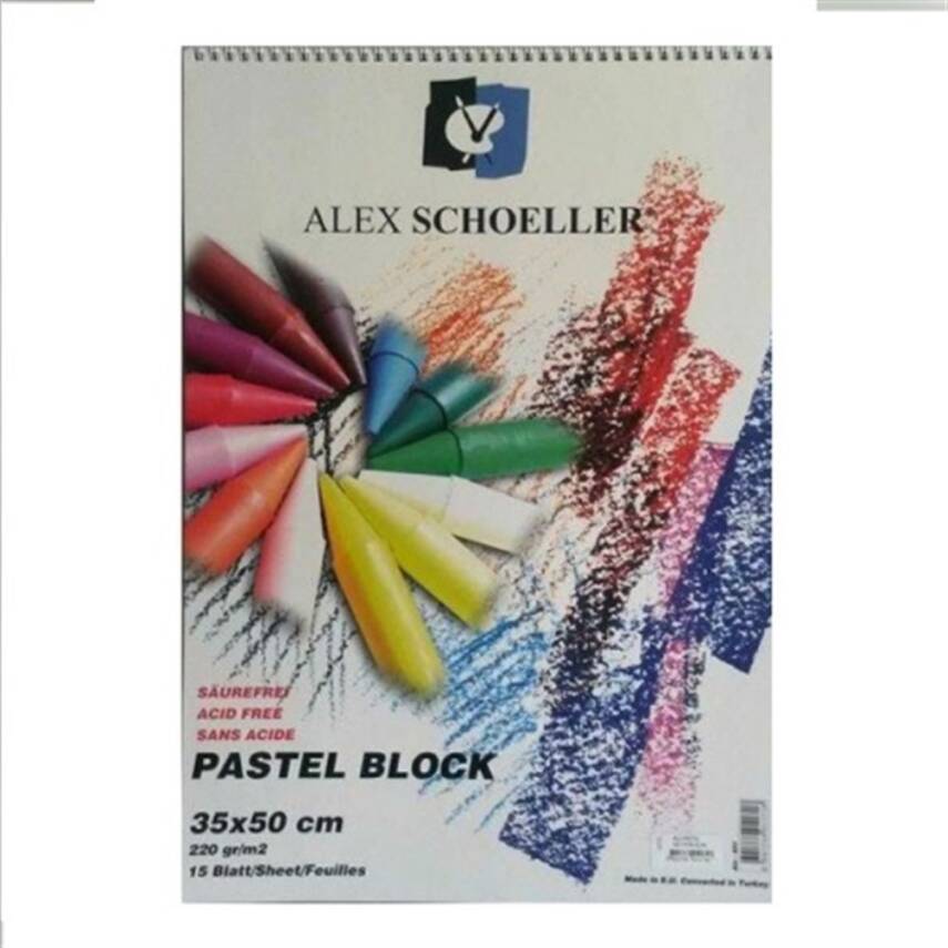 Alex Schoeller Resim Blok 35x50 220 Gr Siyah 15'li - 1