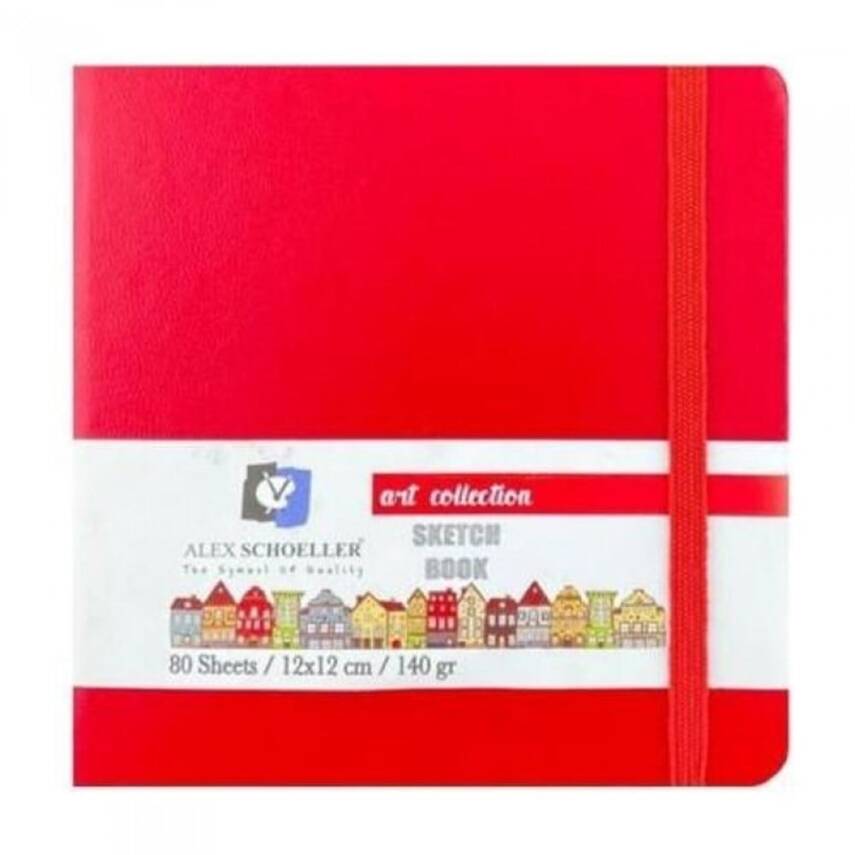 Alex Schoeller Sketch Book Art Collection Kırmızı 12x12 140 gr 80 Sayfa - 1