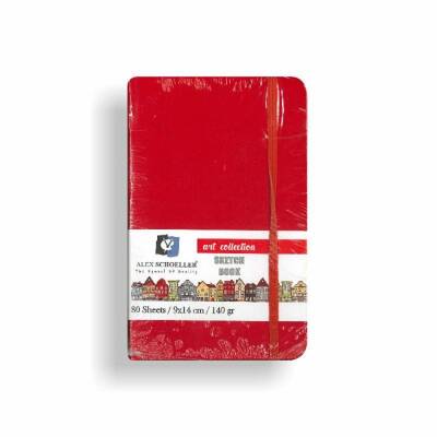 Alex Schoeller Sketch Book Art Collection Kırmızı 9x14 140 gr 80 Sayfa