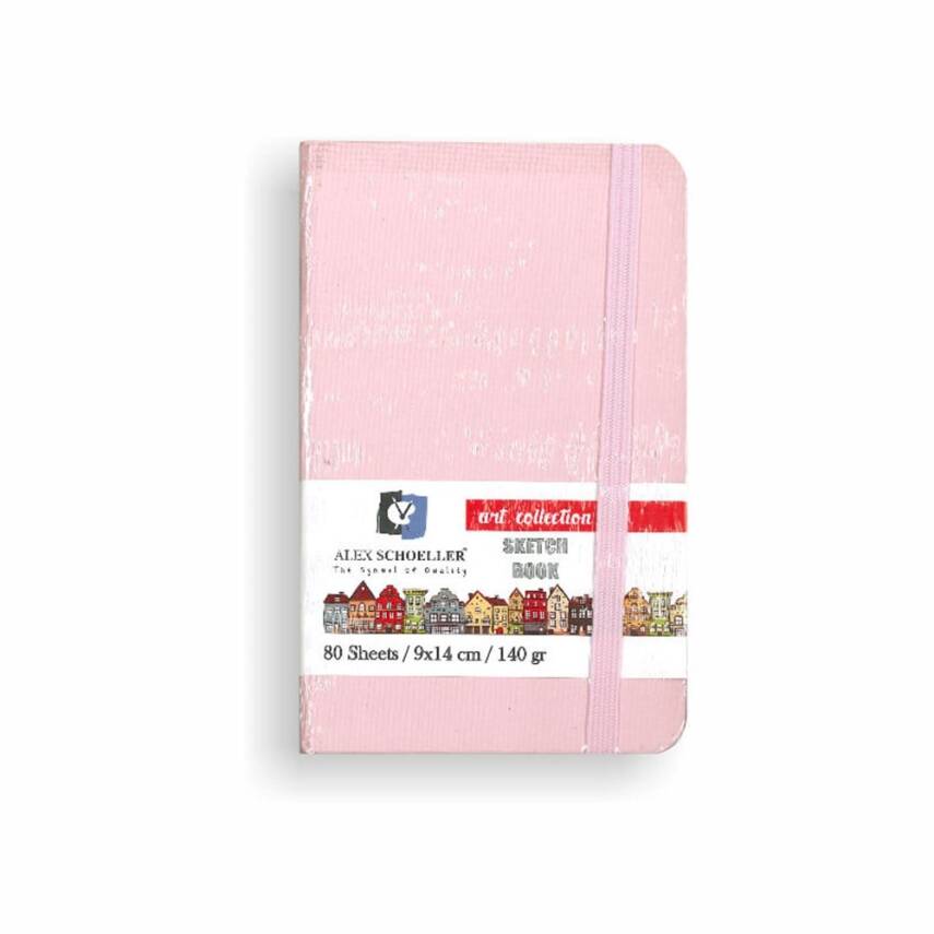 Alex Schoeller Sketch Book Art Collection Pembe 9x14 140 gr 80 Sayfa - 1