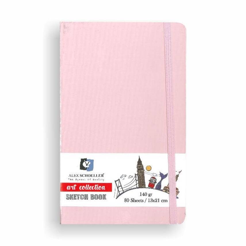 Alex Schoeller Sketch Book Art Collection Pink 13x21 140 gr 80 Pages - 1