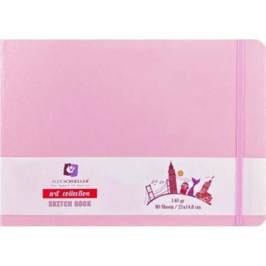 Alex Schoeller Sketch Book Art Collection Pink 21x14,8 140 gr 80 Pages - 1
