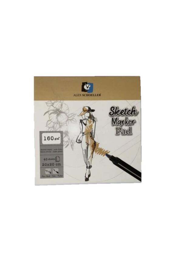 Alex Schoeller Sketch Marker Pad 9x14 140 GR 80 Sayfa - 1