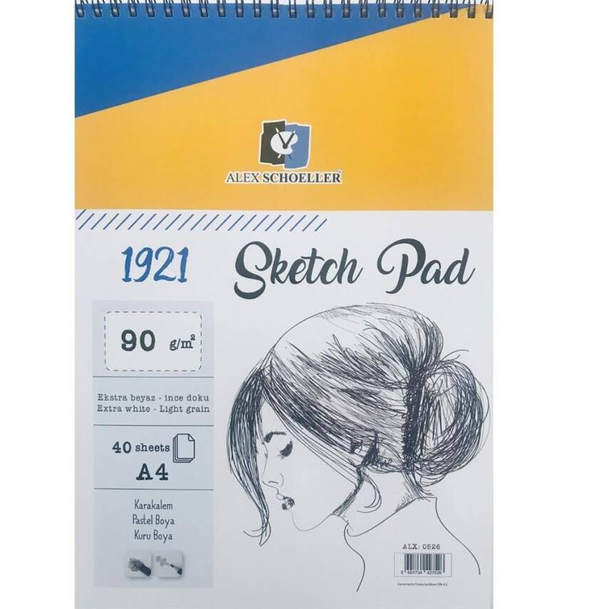 Alex Schoeller Sketch Pad 90gr A4 40 Sheets - 1