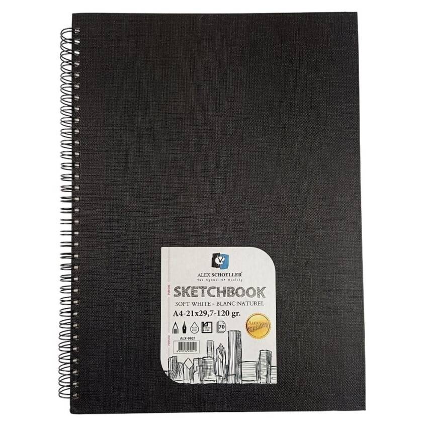 Alex Schoeller Sketchbook A4 120 gr Spiral Hard Cover 70 sheets - 2