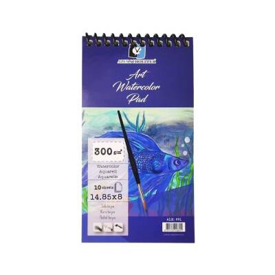 Alex Schoeller Watercolor Notebook 14.85x8 cm 300 Gr 10 Pages