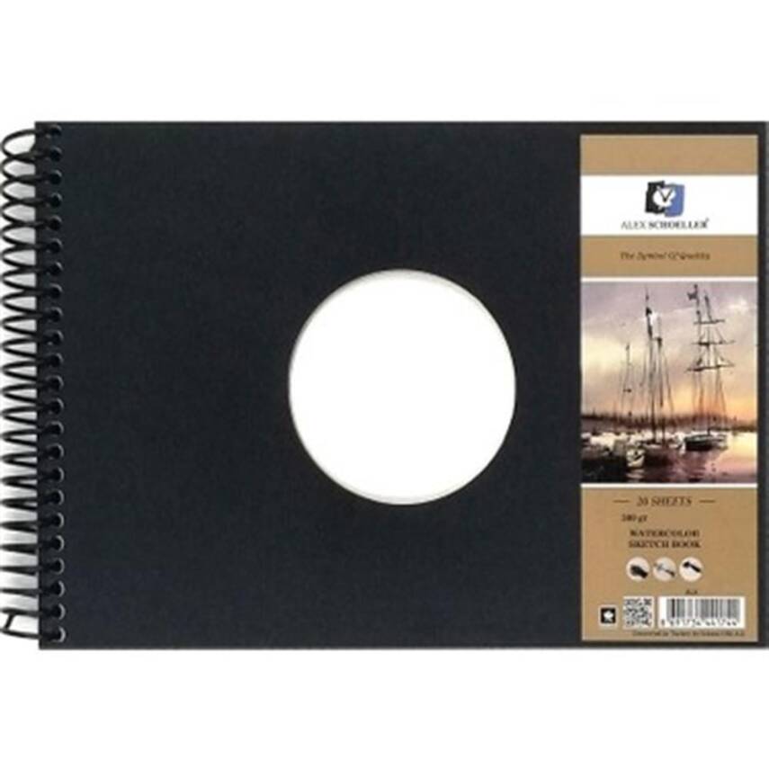 Alex Schoeller Watercolor Notebook A4 300 Gr 20 Pages - 2
