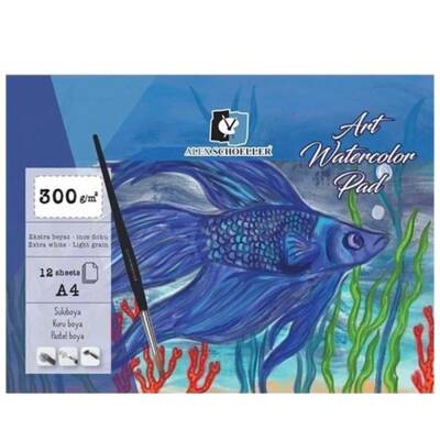 Alex Schoeller Watercolor Notebook Adhesive A4 300 Gr 12 Pages - 2