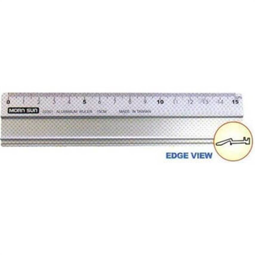 Aluminum Ruler Non-Slip Base 15 cm - 1