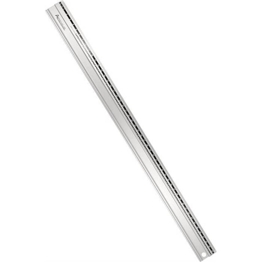 Aluminum Ruler Non-Slip Base 50 cm - 1