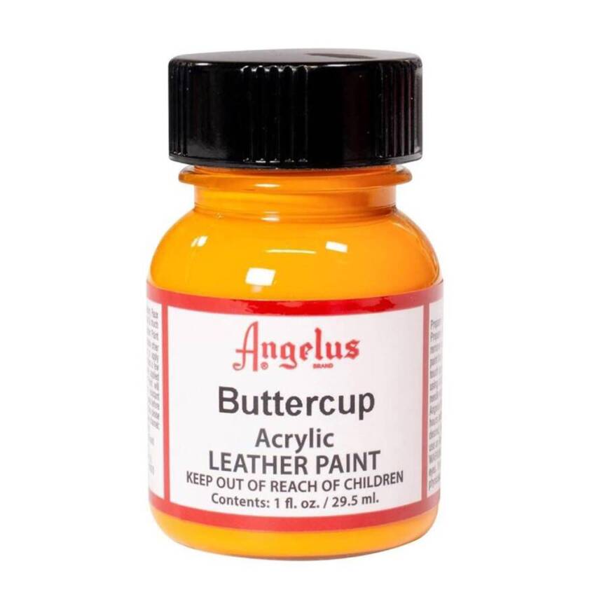 Angelus Acrylic Leather Paint Buttercup - 3