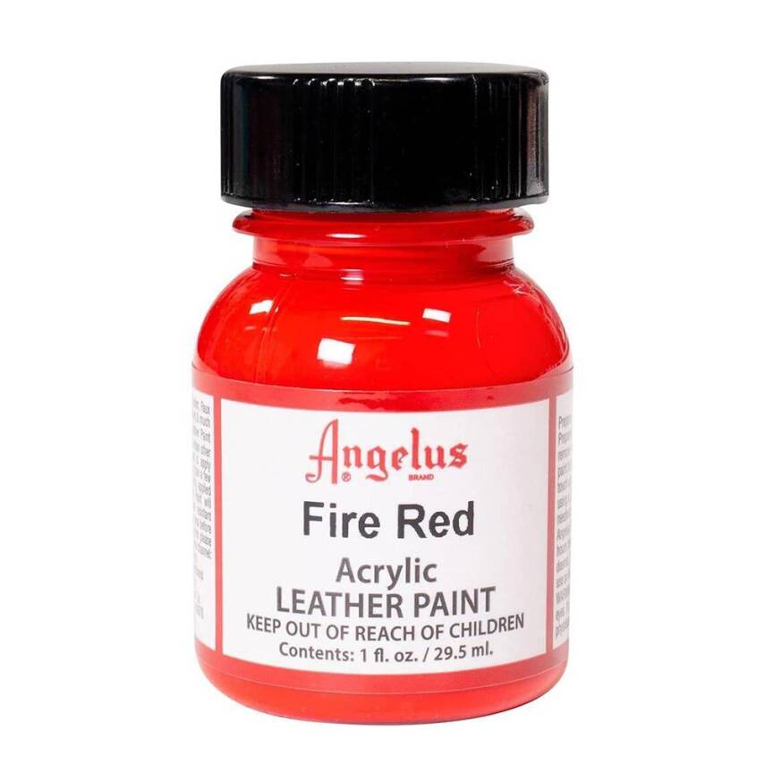 Angelus Acrylic Leather Paint Fire Red - 3