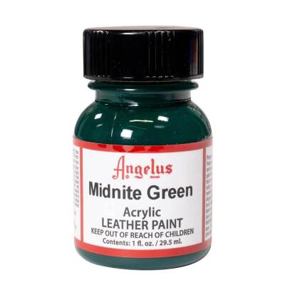 Angelus Acrylic Leather Paint Midnite Green - 4