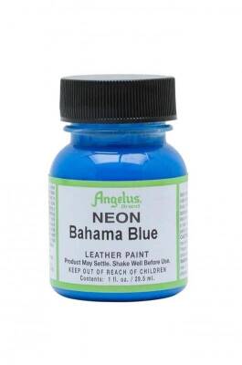 Angelus Acrylic Leather Paint Neon Bahama Blue