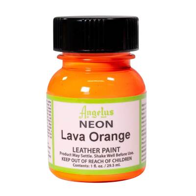 Angelus Acrylic Leather Paint Neon Lava Orange
