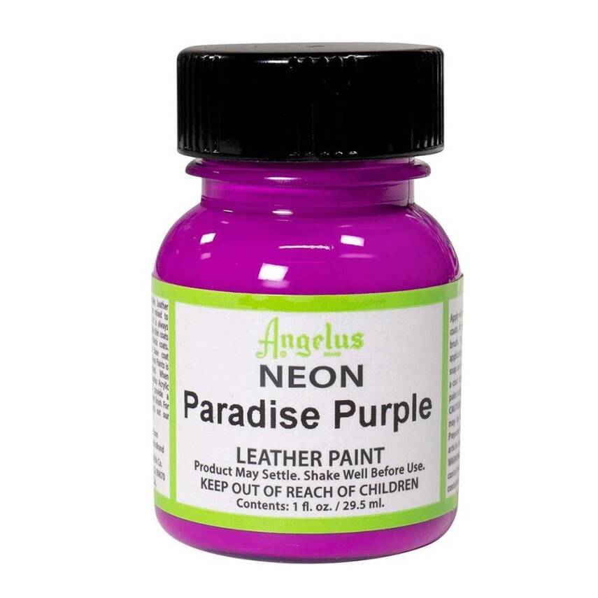 Angelus Acrylic Leather Paint Neon Paradise Purple - 1