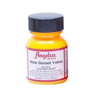 Angelus Acrylic Leather Paint Neon Sunset Yellow