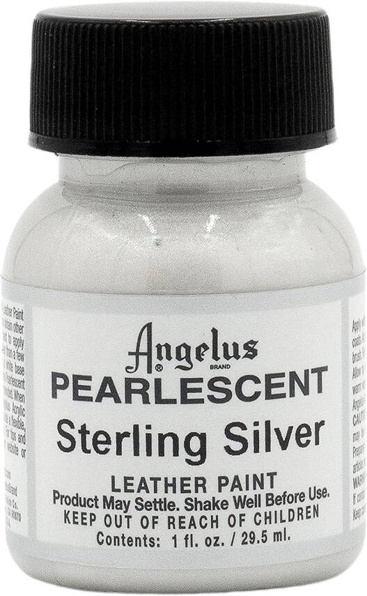 Angelus Acrylic Leather Paint Sterling Silver - 1