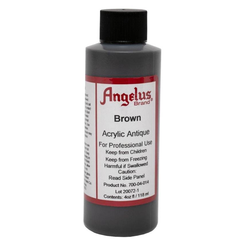 Angelus Acrylic Leather Polish Antique Brown 118 ml - 1