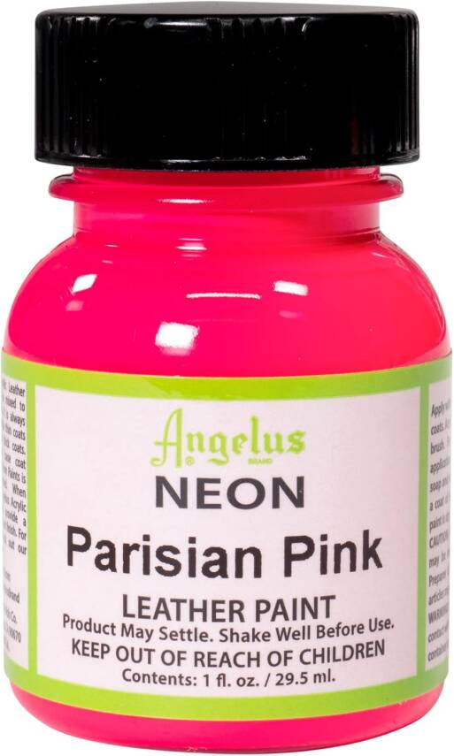 Angelus Leather Paint LP-123 Neon Parisian Pink - 1