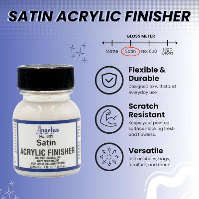 Angelus Leather Paint Varnish Satin LP-605 - 2