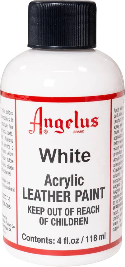 Angelus Leather Paint White 118 ml - 1