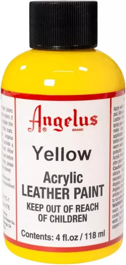 Angelus Leather Paint Yellow 118 ml - 1