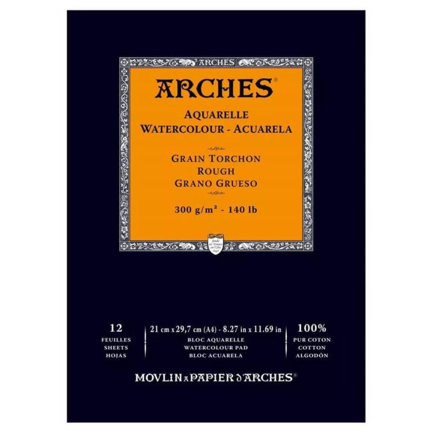 Arches S.Boya Blok 300Gr A4 12Yp N:1795101 - 1
