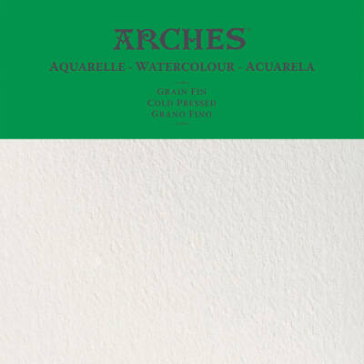 Arches Suluboya Kağıdı - Doğal Beyaz Orta Doku 300Gr. 56x76 cm (Cold Press) - 1