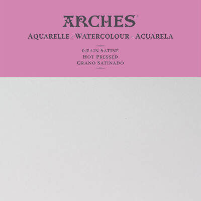 Arches Suluboya Kağıdı - Parlak Beyaz 300Gr. 56x76 cm (Hot Press) - 1
