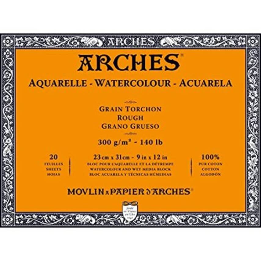 Arches Watercolor Block 23 x 31 cm 300 gr 20 sf Rough 1795085 - 1