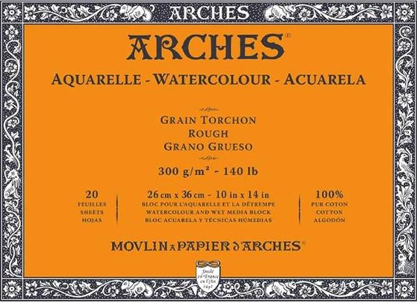Arches Watercolor Block 26x36 cm 300 gr 20 sf Rough 1795086 - 1