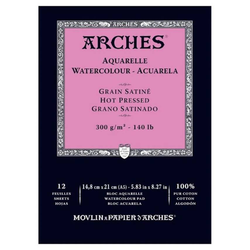 Arches Watercolor Block 300Gr A5 12Yp N:1795095 - 1