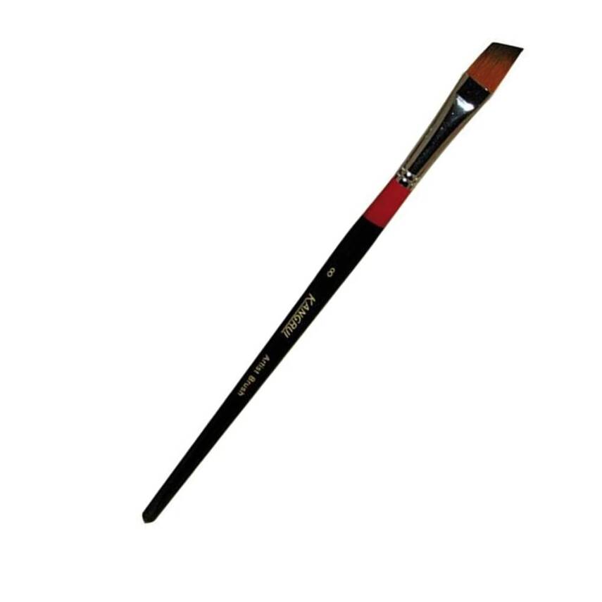 Art Desing Side Cut Stroke Paint Brush Series 986A N:8 - 3