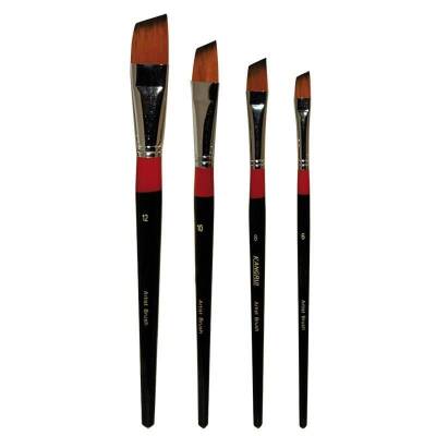 Art Desing Yan Kesik Stroke Boya Fırçası Seri 986A N:6