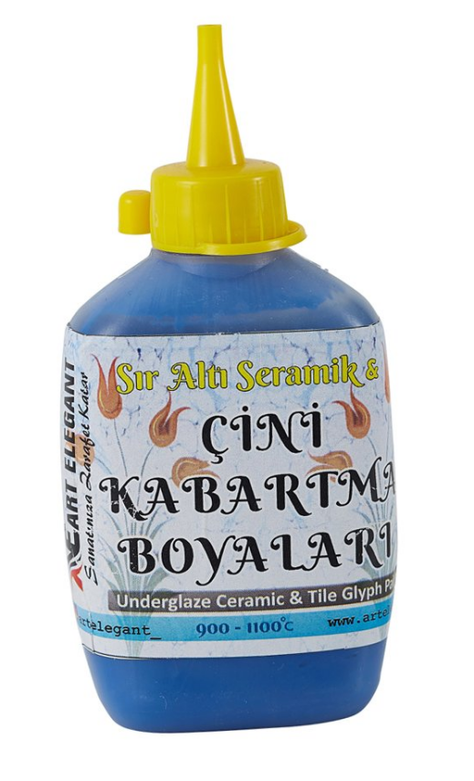 Art Elegant Ceramic and Tile Relief Paint 60 cc 5135 Blue - 1