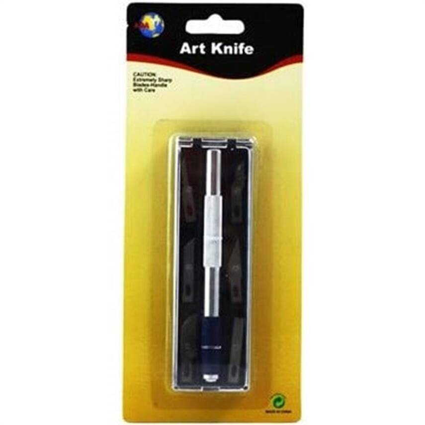 Art Knife with 6 Spare Blades - 1