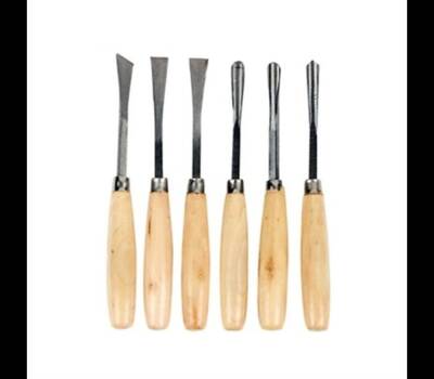 Art&Art Ahşap Ve Seramik Oyma Seti (Iskarpela Takımı) 6'lı Uzun Sap