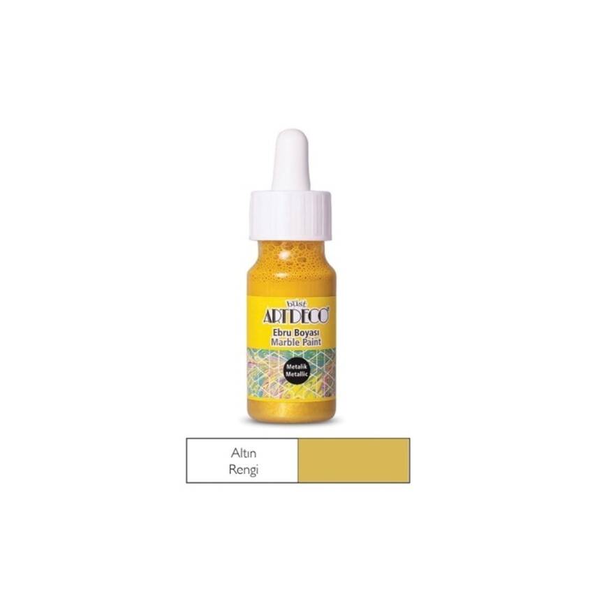 Artdeco 017B-21 Ebru Boyası 30 ml Altın - 1